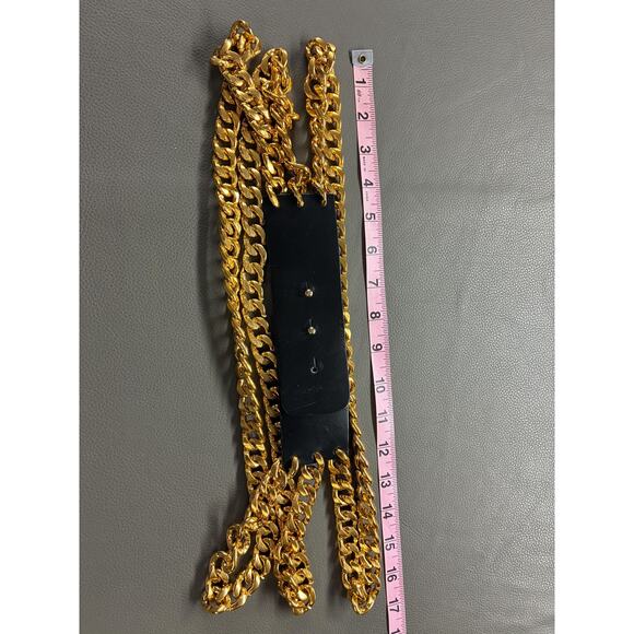 Vintage Gold Tone Multi Chain Belt Adjustable Statement Waist Belt Retro Fashion main image 5